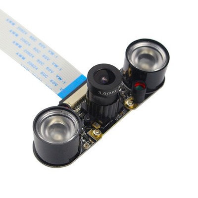 5 Fish Eye Lens Infrared Light Night Vison Camera For Raspberry Pi 4B/3B+/Zero x