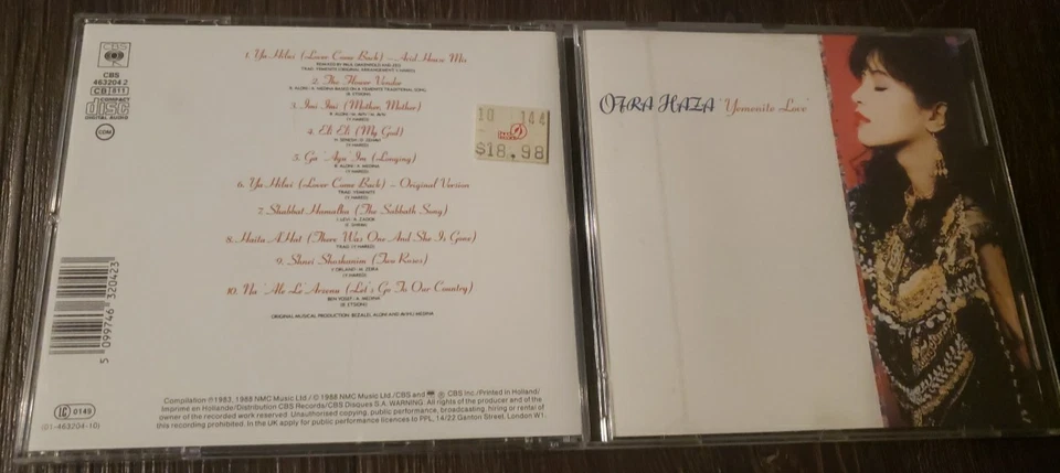 OFRA HAZA Yemenite Love EUROPE WITHDRAWN CD Shechunat Hatikvah Workshop Theatre Foto 3 de 4