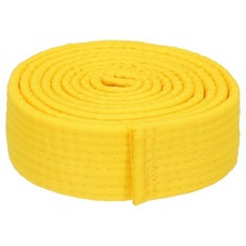 1.5"x6.5Ft 2m Polyester Taekwondo Colored Ranking Belt Yellow