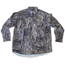Banded Realtree Timber Camo Vented Lightweight Button Down L/S Shirt Men's 2XLT