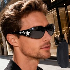 NEW Polarized Men Sport Sunglasses Driving Pilot Fishing Eyewear Wrap Glasses US