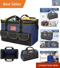 Hand Tool Bags 12" Multi Pockets Waterproof For Power Tools Plumber Electrician
