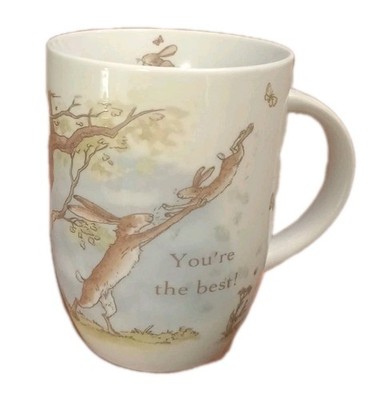 Vtg Konitz Guess How much I Love you ''YOU'RE THE BEST!'' Porcelain Mug 4.25''