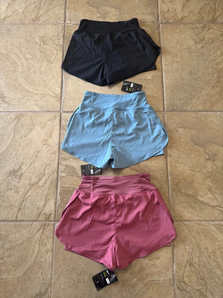 3 PARES NIKE PRO DRI-FIT PANTALONES CORTOS DE RUNNING CON BOLSILLO MUJER TALLA L Foto 2 de 2