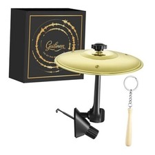 Mini Car Drum Cymbal For Car Air Vent Gold   Crash Cymbal Dashboard 1 Pack