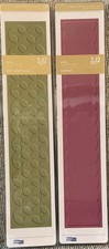 2 NEW Quickutz BORDER EMBOSSING FOLDERS Scallops Retro Diamonds