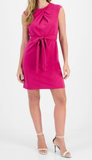 Tahari Petite Cross-Neck Tie-Waist Sleeveless Dress $159 Size 2P # 1B 2891 New