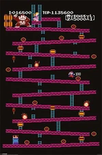 Poster Studio B - Nintendo Donkey Kong Classic Mario Game 24x36" NEW Art P3379