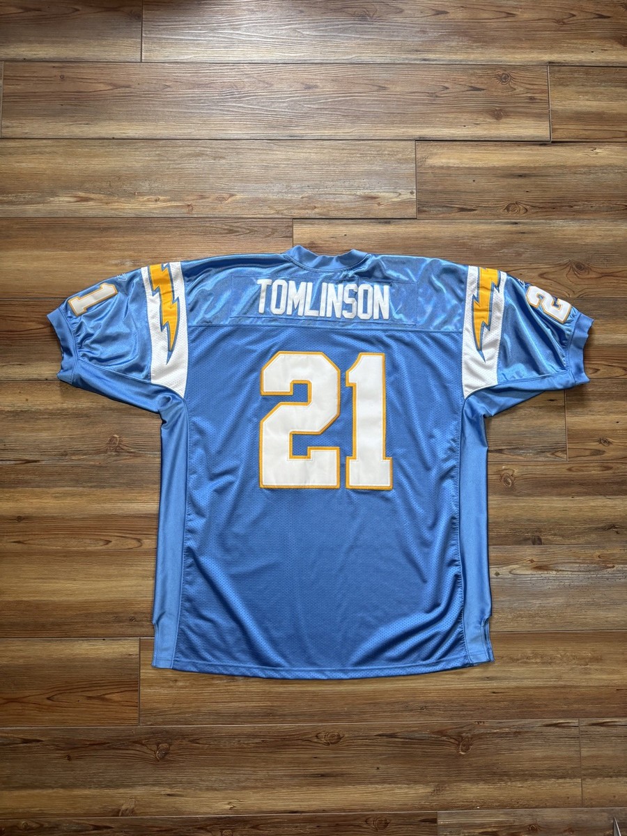 Vintage Reebok NFL Chargers LaDainian Tomlinson #21 Jersey Stitched Mens  Size 54