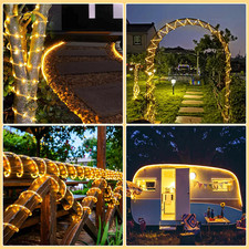 66FT 200 LED Rope Lights for Outside, Connectable Rope Lights Outdoor Waterpr...