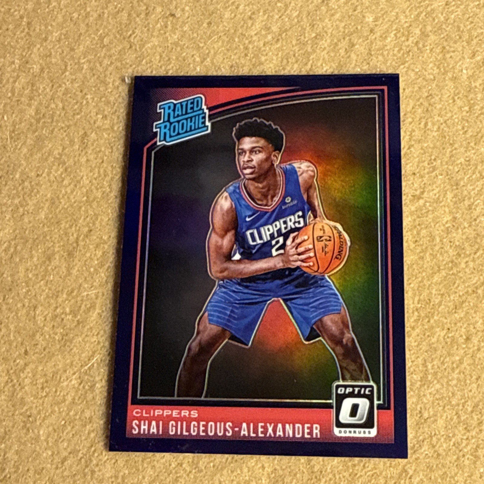 2018-19 Donruss Optic Purple Rated Rookie Shai Gilgeous-Alexander #162 SGA OKC