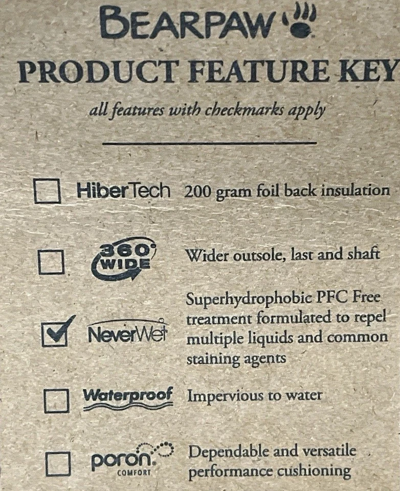 Botas forradas de piel Bearpaw para mujer cian, talla 7, resistentes al agua, resistentes a las manchas. Foto 3 de 4