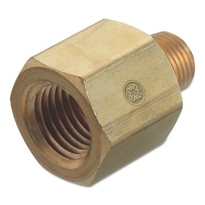 Pipe Thread Adapters, 3,000 PSIG, Brass, 1/8 in (NPT) Western Enterprises BA42HP