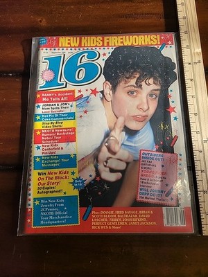 16 Magazine September 1990 Issue New Kids On The Block | eBay