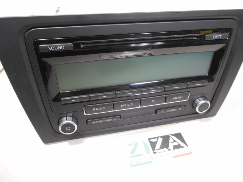 Autoradio CD-Player VW Golf VI 2009 1K0035186AA - Bild 2 von 4