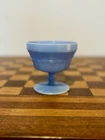 Jeanette Glass Doric Delphite Blue Sherbet Cup Depression Glass