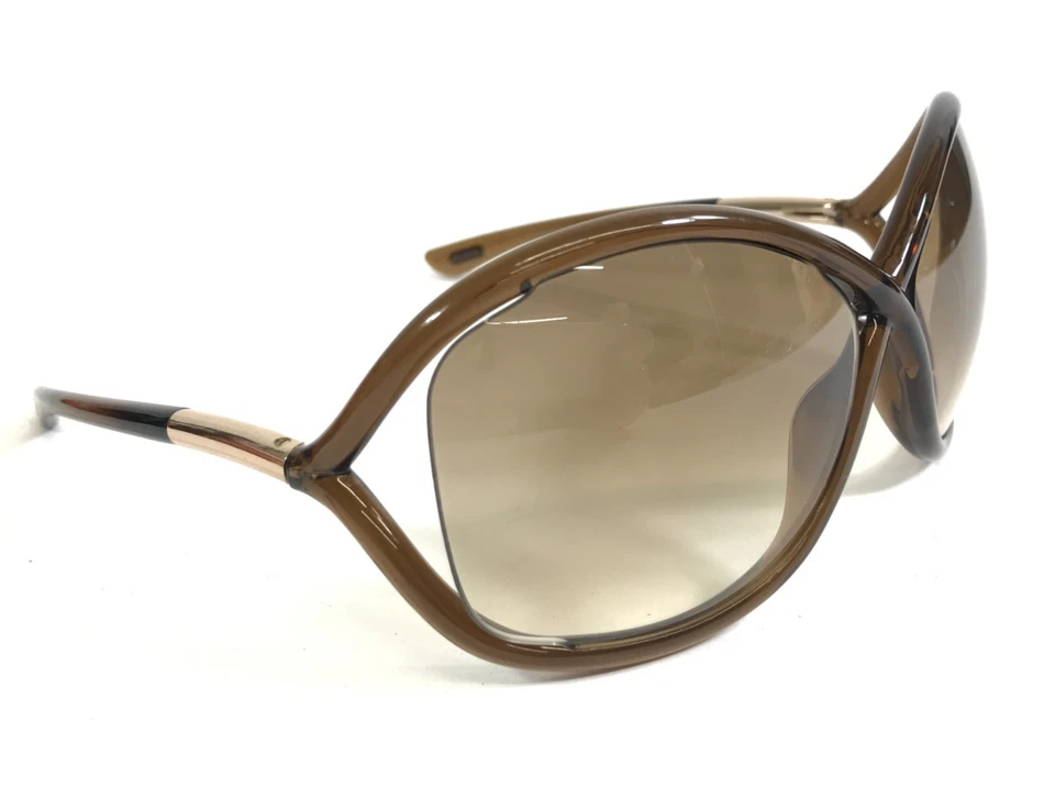 Gafas de sol Tom Ford Whitney TF9 692 marcos marrones brillantes con lentes marrones degradados Foto 3 de 4