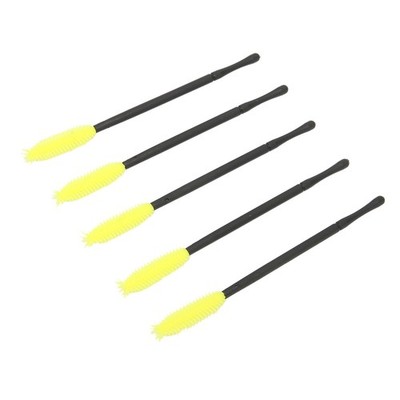 100pcs Disposable Silicone Eyelash Mascara Brush Applicator Wands