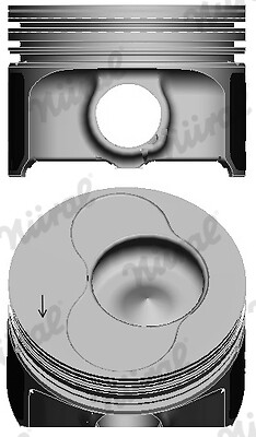 NÜRal Kolben FüR Zylinder 3 VW Caddy III Kasten 2KA 2KH 2CA 2CH 2.0 SDI-image