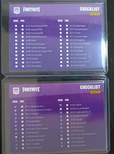 2019 Fortnite Series 1 - FULL SET 1 to 100 - Unreleased Prototype (ITA) RAW - Zdjęcie 13 z 16