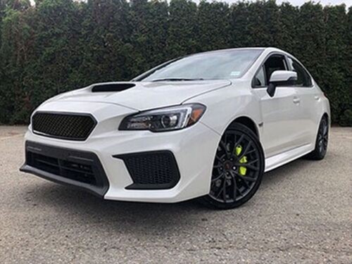 Parachoques delantero de fibra de carbono malla para Subaru Impreza WRX/WRX STI 2018-2021 - Imagen 3 de 10