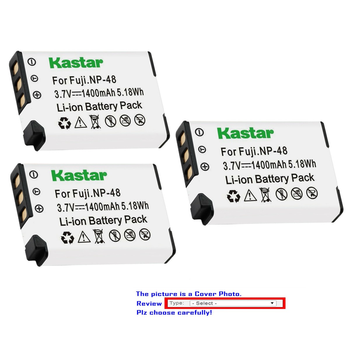 いそNo.5 Kastar Replacement Battery for Pentax D-Li109 D-BC109