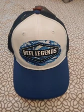 NWT Reel Legends Performance Outfitters Snapback Fishing Hat Blue 