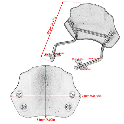 Fairing Flyscreen Windscreen Windshield For BMW R nineT Scrambler