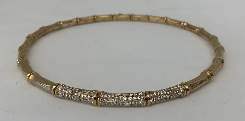 COLLAR CARTIER FRANCÉS ORO 18K Y DIAMANTES 3 CTS Foto 4 de 4