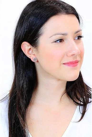 Orecchini Guess Donna Acciaio Disegno Logo Con Zirconi Bianchi _JUBE02136JWRH - Immagine 2 di 4