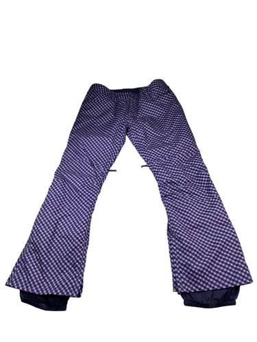 Burton Men's DryRide Insulated Ski/Snow Pants Blue/Purple Gingham • XL - 第 2/10 張圖片