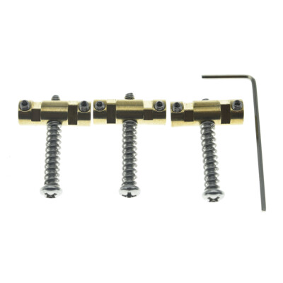 Compensated Barrel Brass Bridge Saddle fits Fender Vintage 52/62 Tele/Telecaster