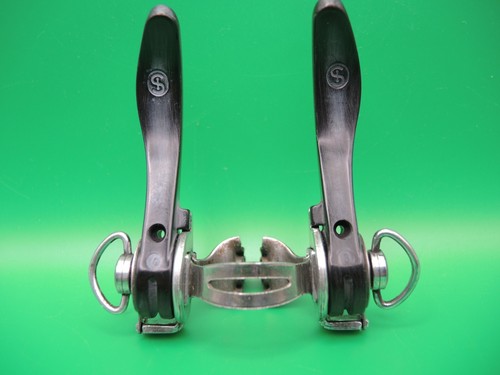 SIMPLEX CURVED DOWNTUBE SHIFTERS - CIRCA 1980`S - RALEIGH RECORD STYLE 28.6mm - Picture 2 of 8