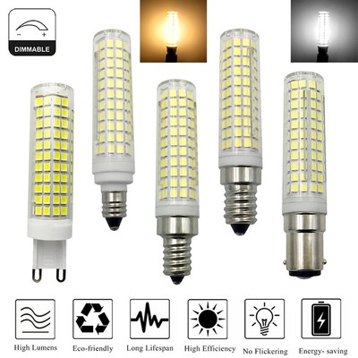 Dimmable LED Lampen 15W 136LEDs E12 Bulb Mais Light 110V Kühl Warm Weiß Home