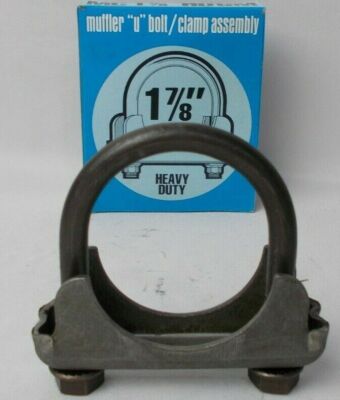 Exhaust Muffler Clamp 1-7/8'' Heavy Duty GM Style 3/8'' U Bolt   Made in the USA 