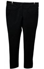 THEORY women's black skinny ankle pants with zippers, size 2