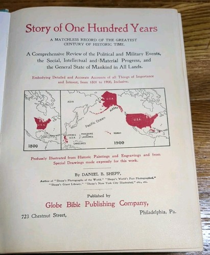 Story of One Hundred Years Antique Book 1800-1900 Illustrated By Daniel B Shepp - Picture 4 of 10