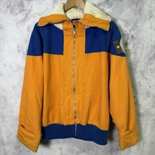 Vintage Naruto Viz Media 2002 Jacket Mens Large Orange Blue Full Zip Adult