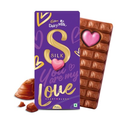 Cadbury Dairy Milk Silk Valentine' Chocolate Bar, 130g