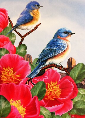 Neu Frühling Willkommen dekorative Garten Flagge Designer Kunstwerk 12''X18''