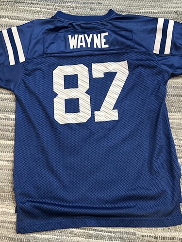 Indianapolis Colts Reggie Wayne #87 Blue OnField Reebok NFL Jersey Youth XL - Picture 6 of 6