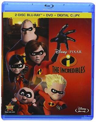 The Incredibles (Four-Disc Blu-ray/DVD Combo + Digital Copy) - Blu-ray - GOOD