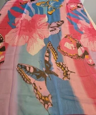 Beautiful Lg MAD Butterfly Scarf / Wrap / Shaw 100% Polyester NEW
