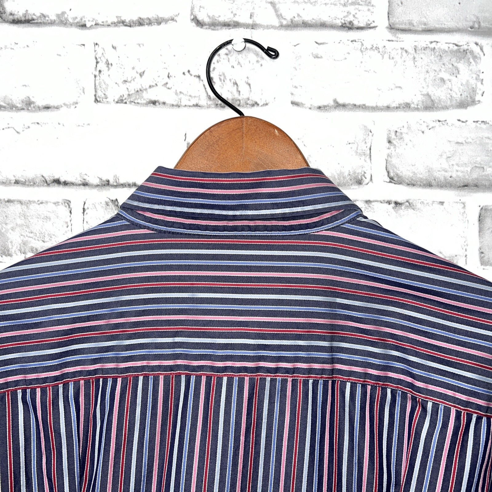 Bugatchi Uomo Multicolor Striped Button Up Shirt … - image 5