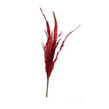12 Pc 24" Burgundy Faux Feather Spray Feather Bush Christmas Decor Flower