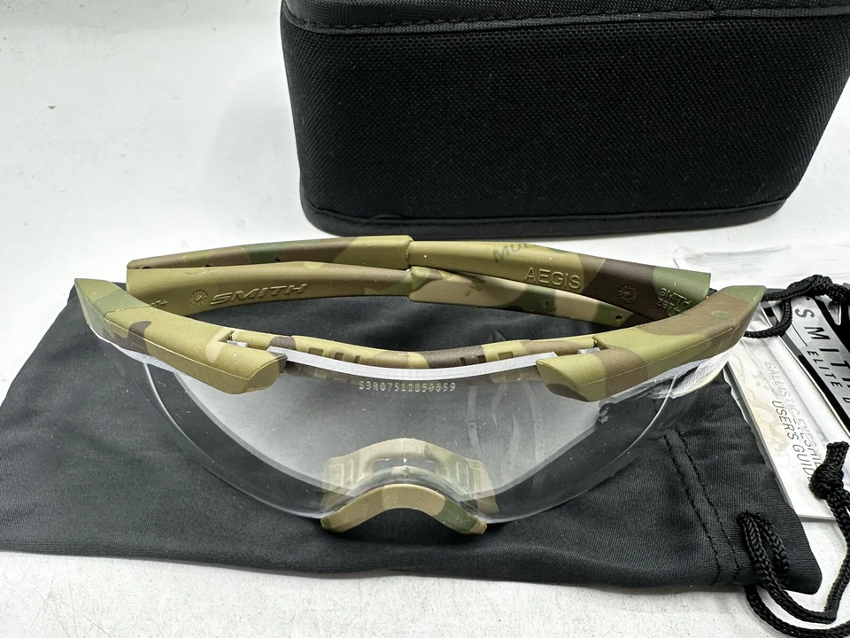 Smith Optics AEGIS Frame, Clear Lens Shooting Glasses Multicam OCP APEC - Image 2 of 4