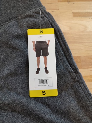 Herren Champion French Terry elastische Taille sportliche Sweatshorts grau Größe Small - Bild 4 von 5