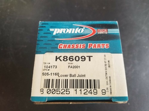 One(1) Pronto K8609T Suspension Ball Joint Lower