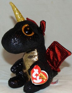 beanie boo black dragon