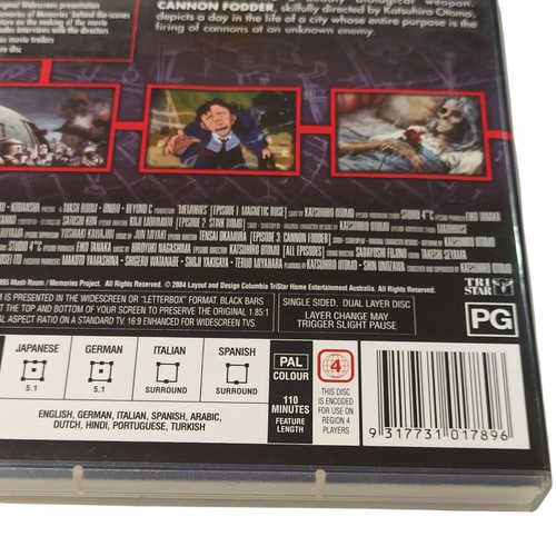 Memories (DVD) Katsuhiro Otomo Anime Animation Adventure Fantasy R4 VGC - Picture 8 of 10